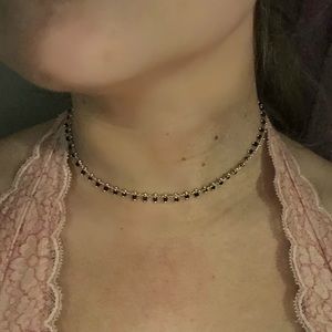 Beaded Black Choker